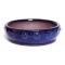 K3 round riveted pot blue