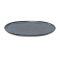 Ceramic oval plant pot saucer grey blue medium