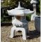Lantern granite yukimi gata 125 cm wooden window