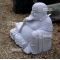 bouddha en granite ventru 60 cm.