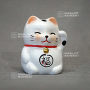 maneki-neko white lucky charm cat