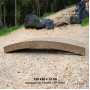 Pont en granite coloris sable 150 cm