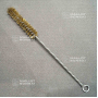 Brosse laiton droite conique