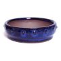 K3 round riveted pot blue