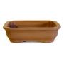 Small brown bonsai pot