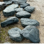 Japanese grey/green SANBA ISHI stepping stones