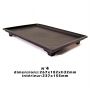 Plastic bonsai drip tray with feet 26.5*18.5 cm