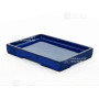 soucoupe céramique bleu rectangulaire