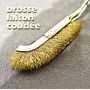 Brosse laiton courbée 220 mm