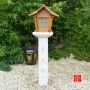 Stone lantern granit and wood part