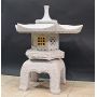 Lanterne granite yukimi gata 125 cm fenêtre bois