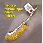 Brosse laiton courbée 220 mm